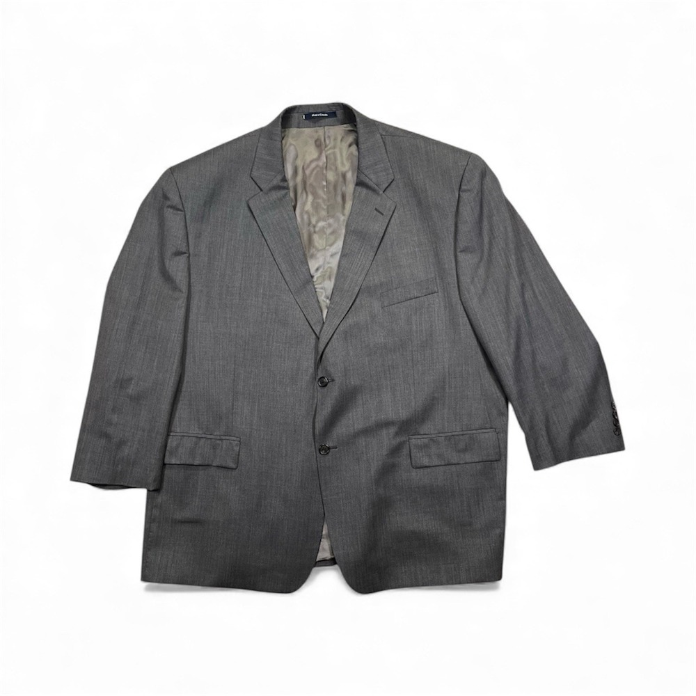 Ralph Lauren Blazer Sport Coat Men's 54R Gray 100% Wool Classic Business Attire
